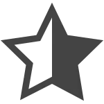 Star Half Right O SVG Icon